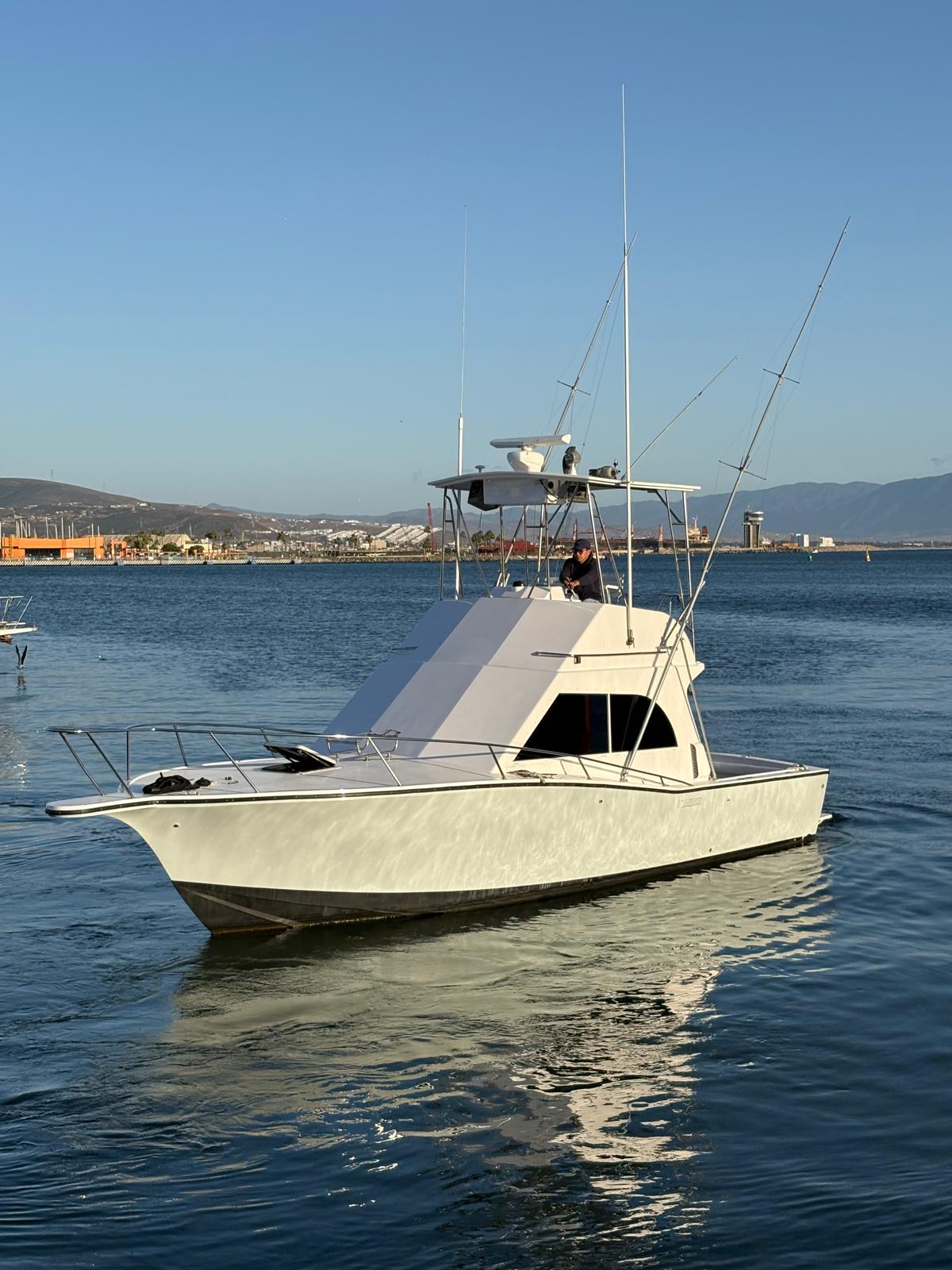 Albemarle 325 bow 3/4 in marina